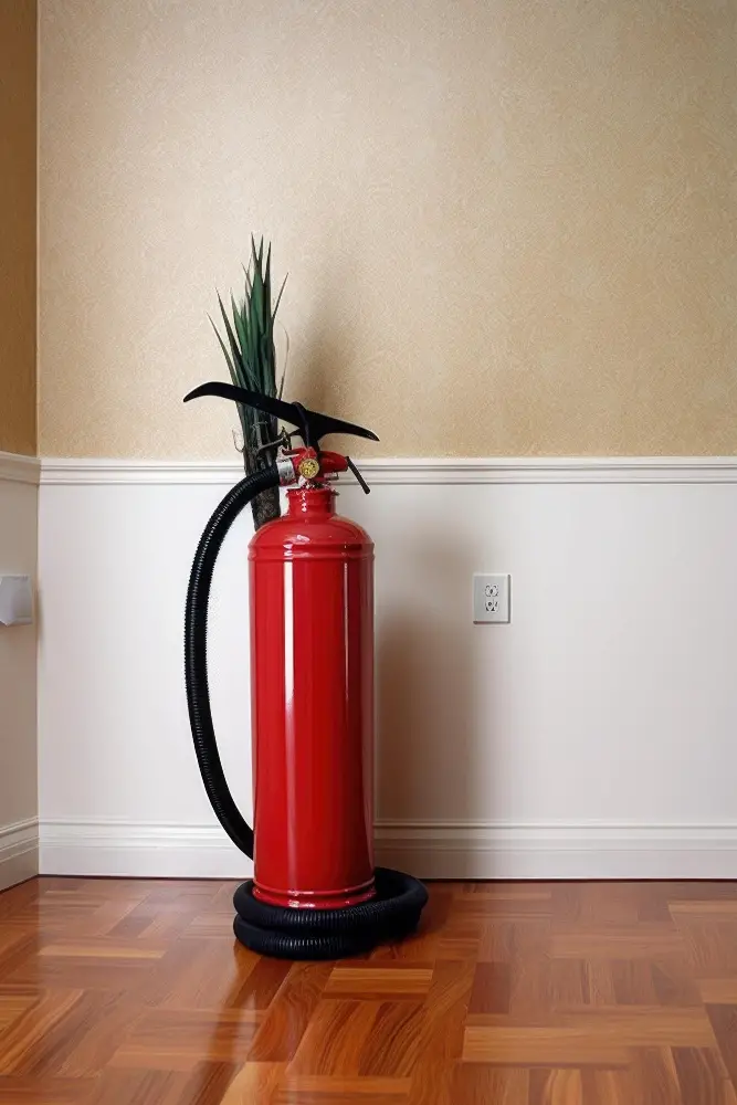 Fire Extinguisher Near Electrical Equipment