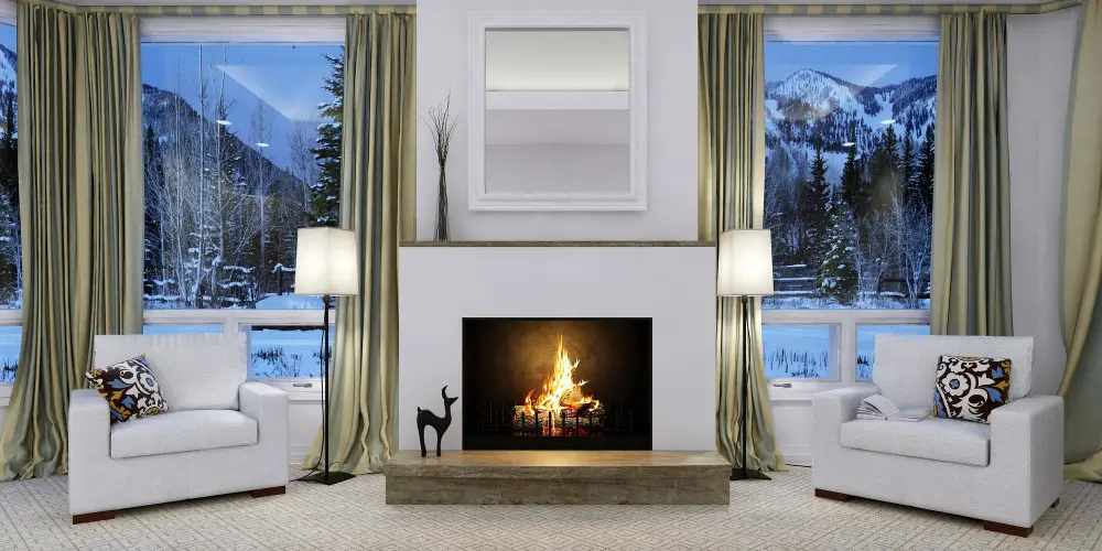 Focal Point Fireplace Living