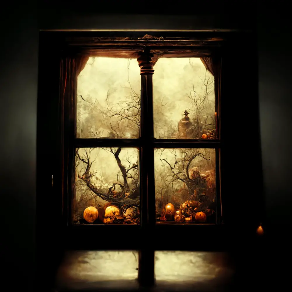 Frightful Window Clings Halloween Kitchen