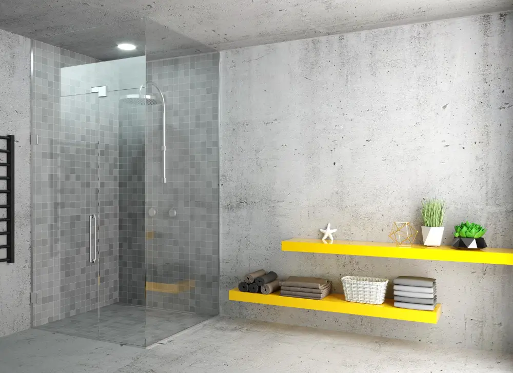 Gray Subway Tiles Bathroom