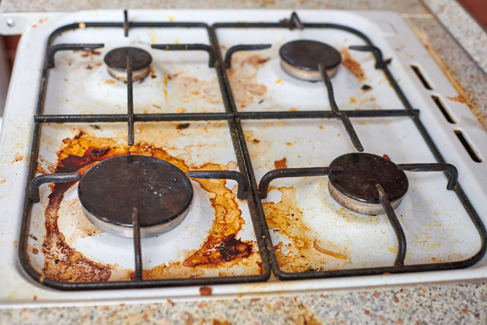 Grease Build-Up Stove Tops