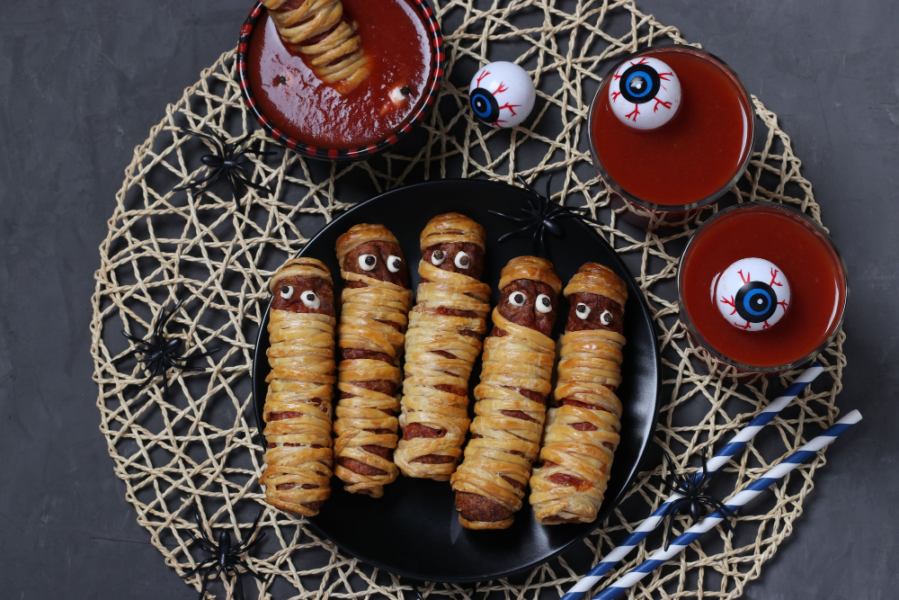 Kitchen Halloween Snack Station