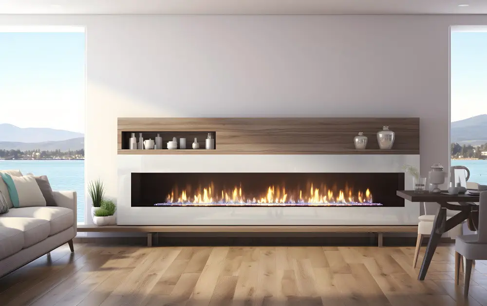 Modern Electric Fireplace Living 