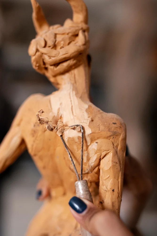Clay Witch Body Sculpting