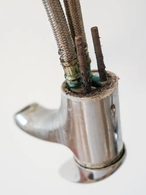 Corroded Old Handle's Seat Faucet