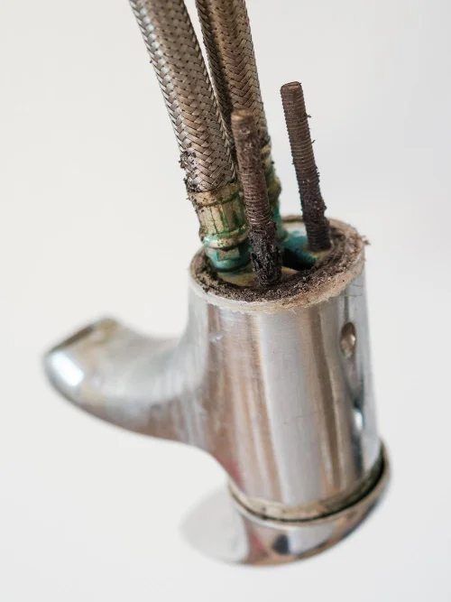 Corroded Old Handle's Seat Faucet