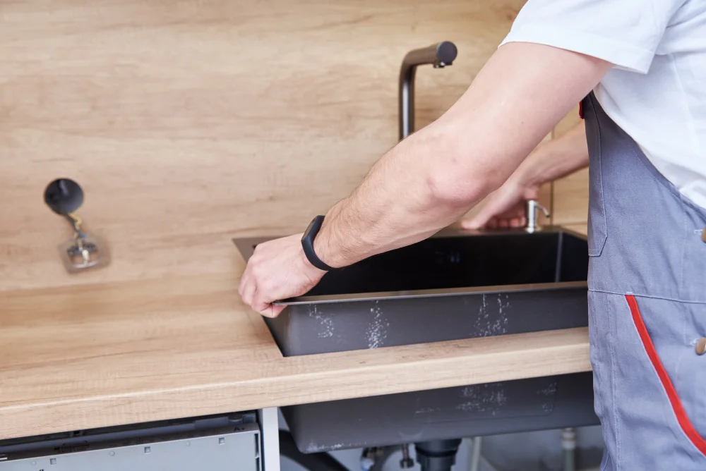 Fitting the Kitchen Island Sink
