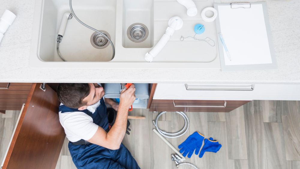 Installing Plumbing Kitchen Island