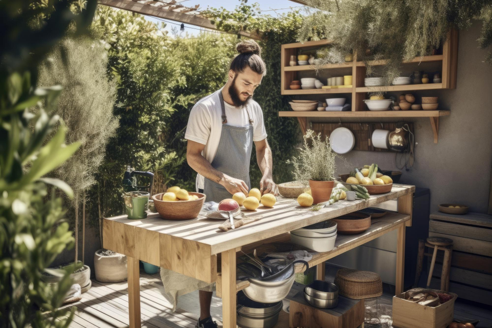 Purpose of Wet Kitchen Outdoor Preparing Food