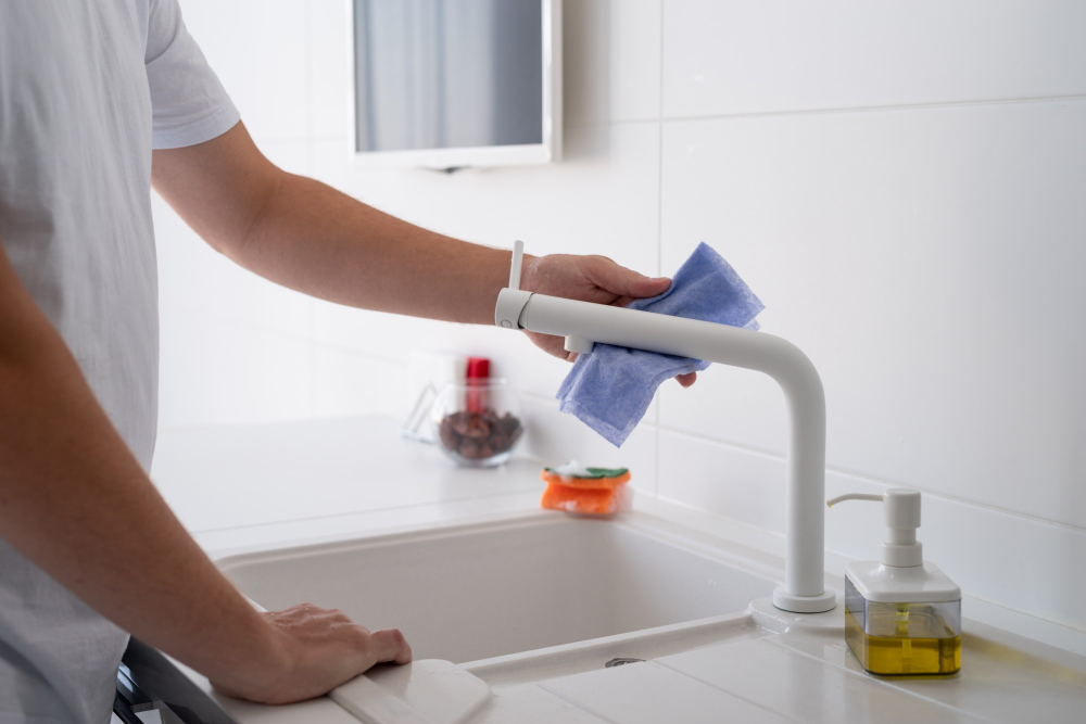 Regular Cleaning After Use Porcelain Kitchen Sink