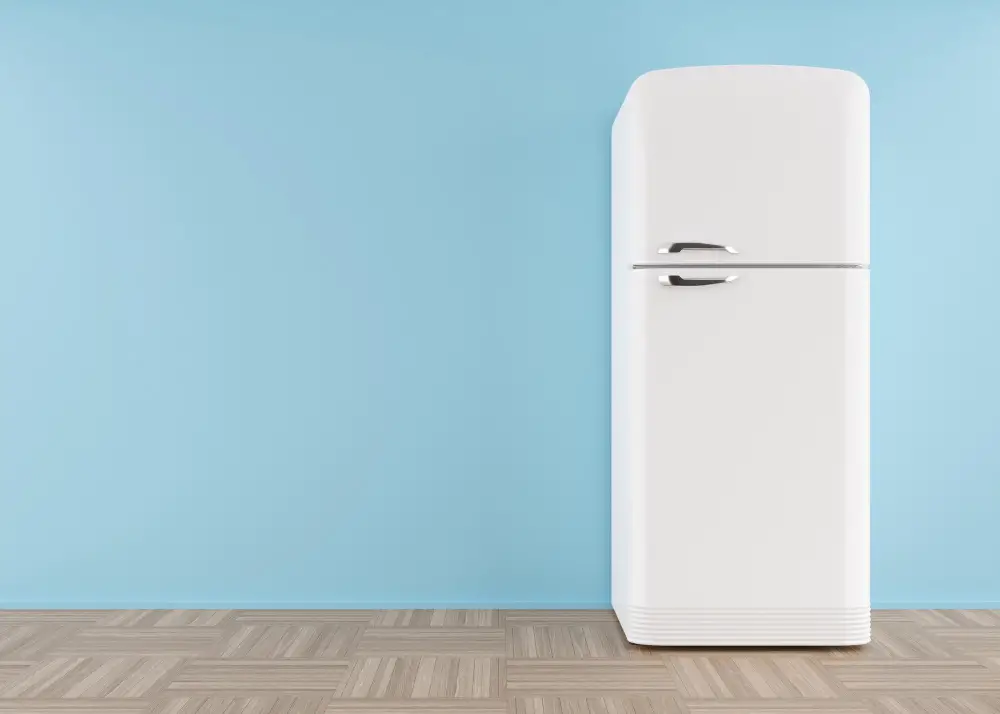 White Top-Freezer Fridge Bottom Refrigerator