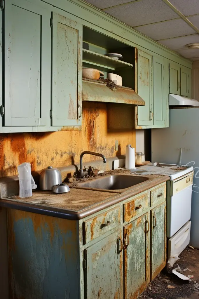 causes of mold in kitchen cabinets