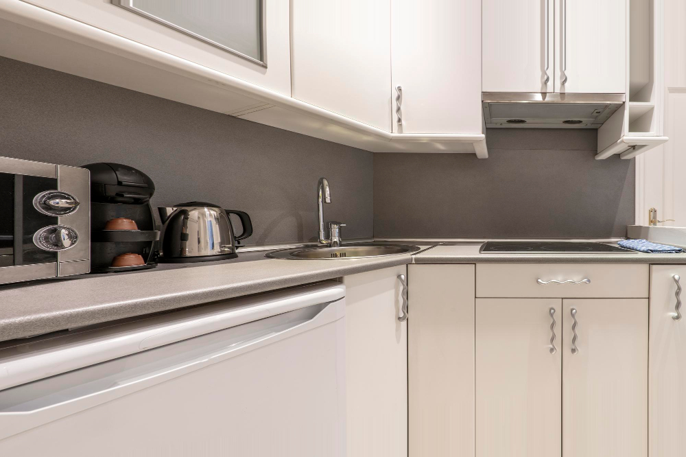 custom cabinets corner kitchen sink