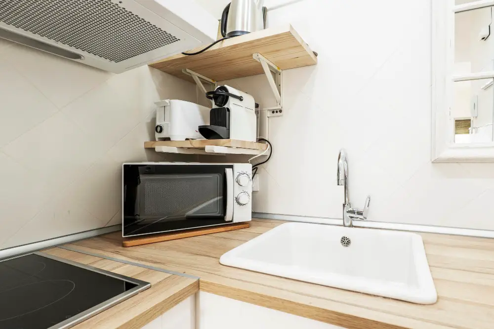 floating shelves brackets kitchen sink
