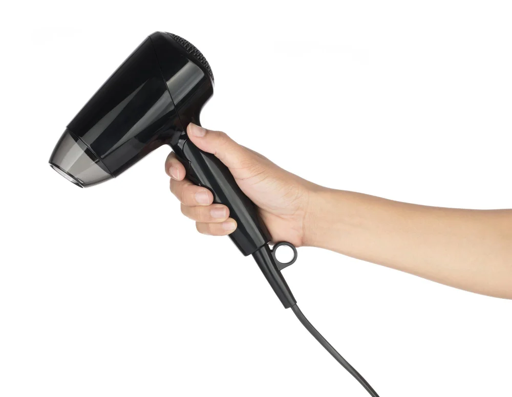 hairdryer on low heat