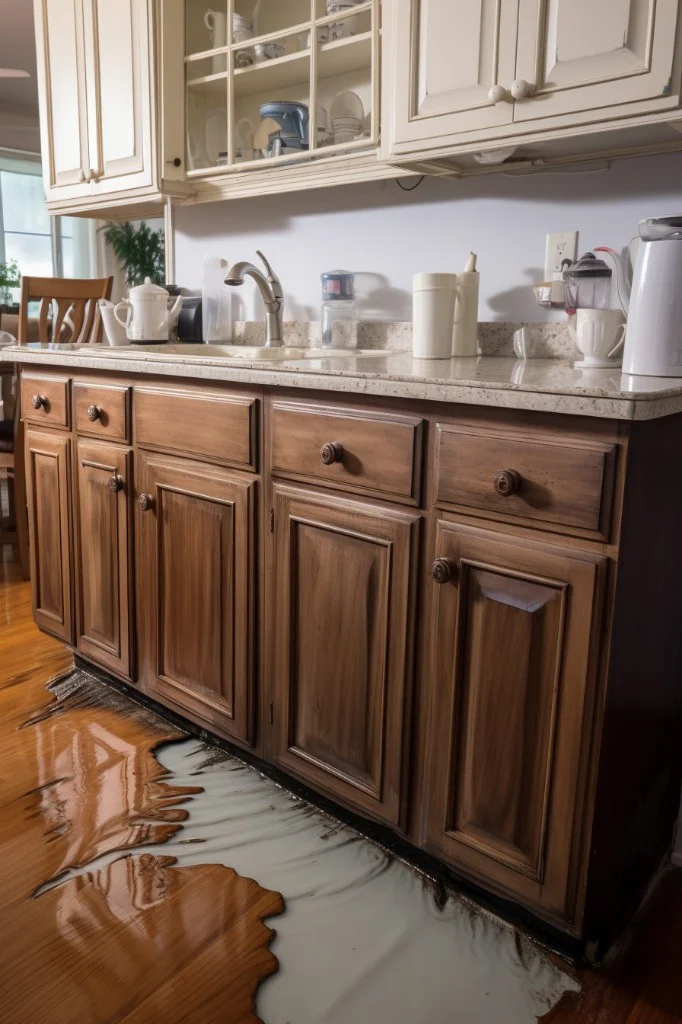 identifying water damaged cabinets