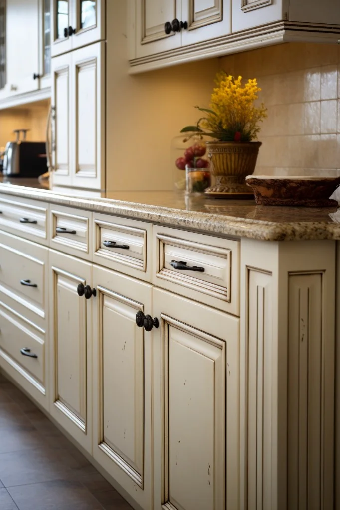 identifying yellowed cabinets