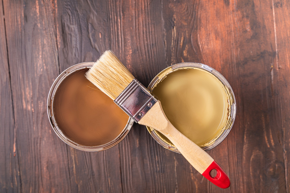 light and dark brown paint glaze for kitchen cabinets