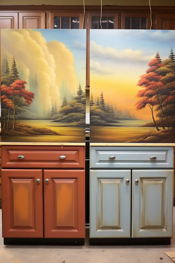pros and cons of painting both sides of kitchen cabinet doors
