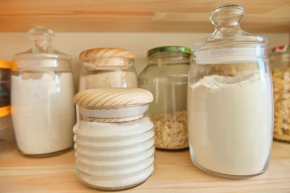 Apothecary jars for Baking Ingredients kitchen pantry
