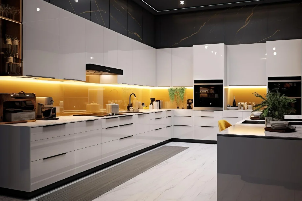 Factors Affecting New Kitchen Cabinet Doors Cost - White Kitchen Cabinet Under Cabinet Lighting