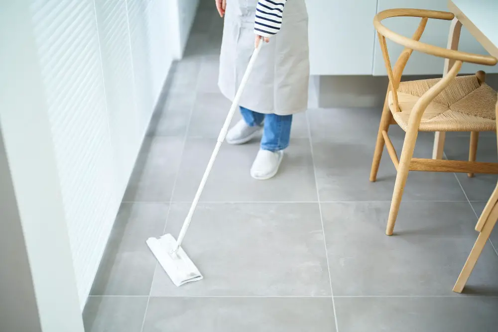 How to Prepare Stone Floors for Cleaning - Mopping Kitchen Floor