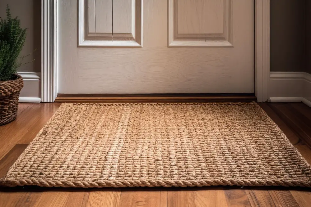 Jute Rugs Size and Placement Kitchen Area