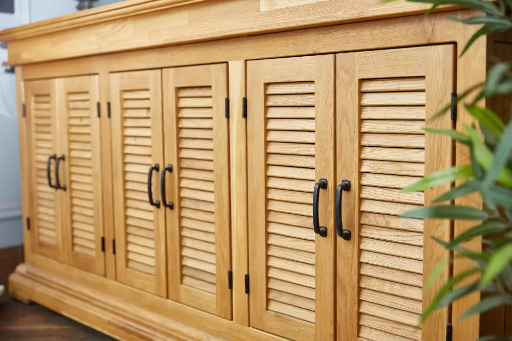 Louvered Kitchen Cabinet Doors