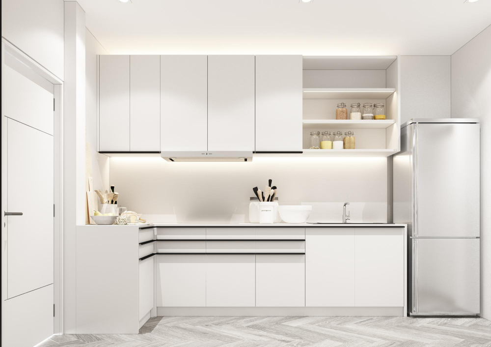 Planning Your Kitchen Island - Minimalist White Kitchen