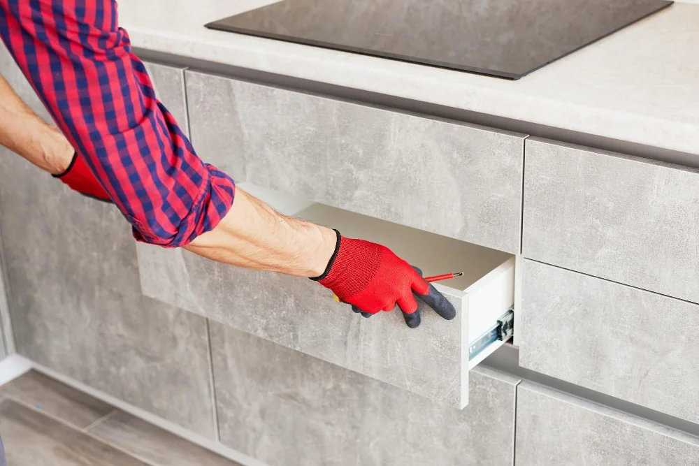 Reinstalling the Kitchen Cabinet Drawer