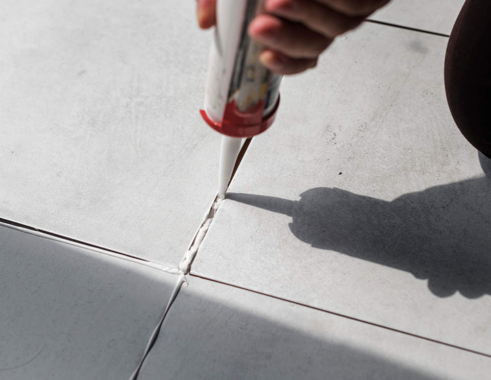 Sealant Application Kitchen Floor Regrouting