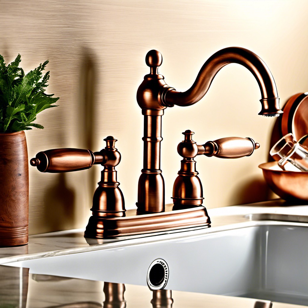 antique finish copper faucet