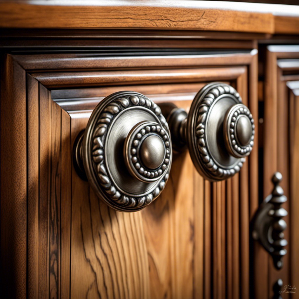 antique pewter knobs