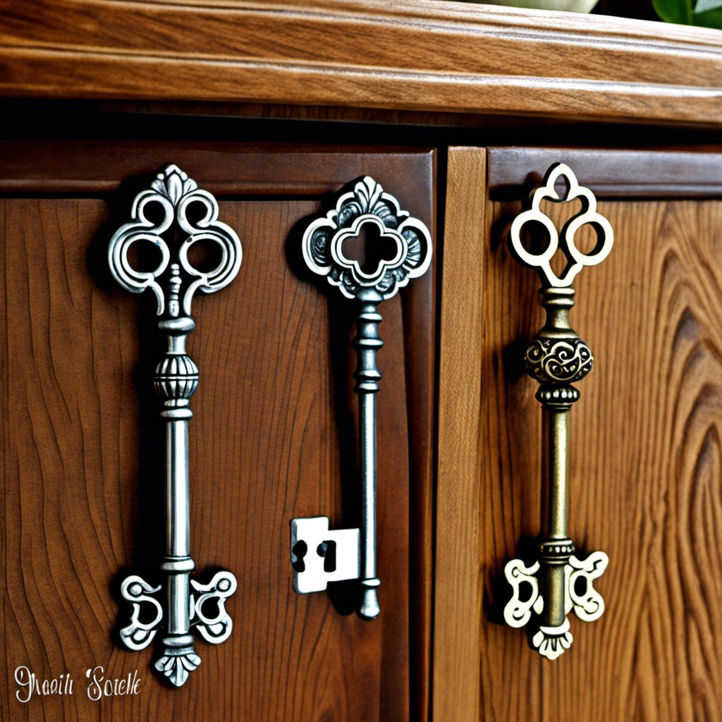 antique skeleton key pulls