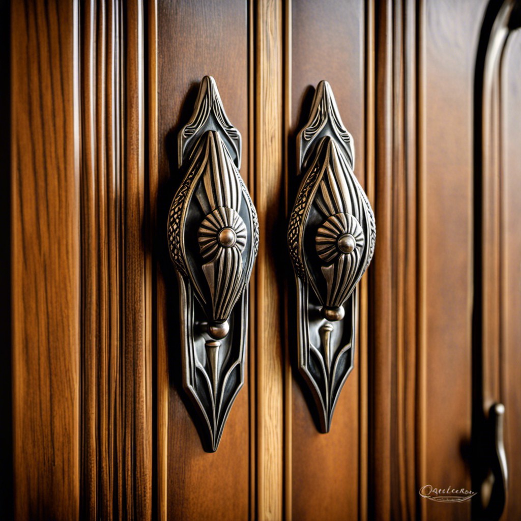 art deco cabinet pulls