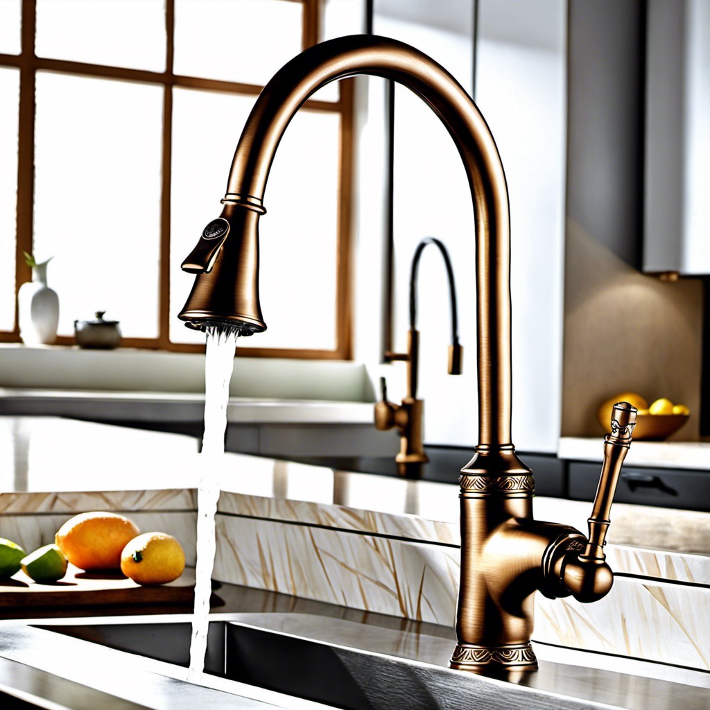 bamboo design bronze faucet