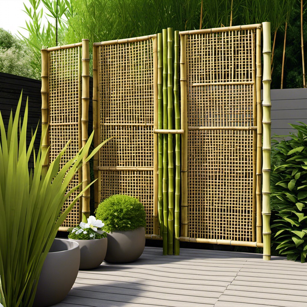 bamboo lattice privacy screen