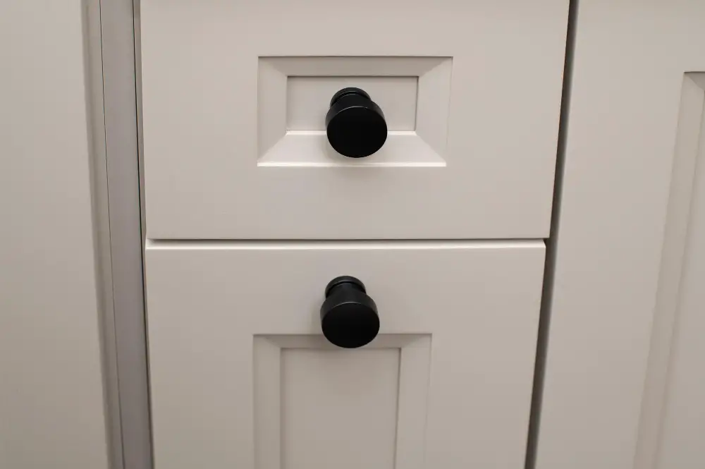 basic black knobs kitchen cabinet hardware