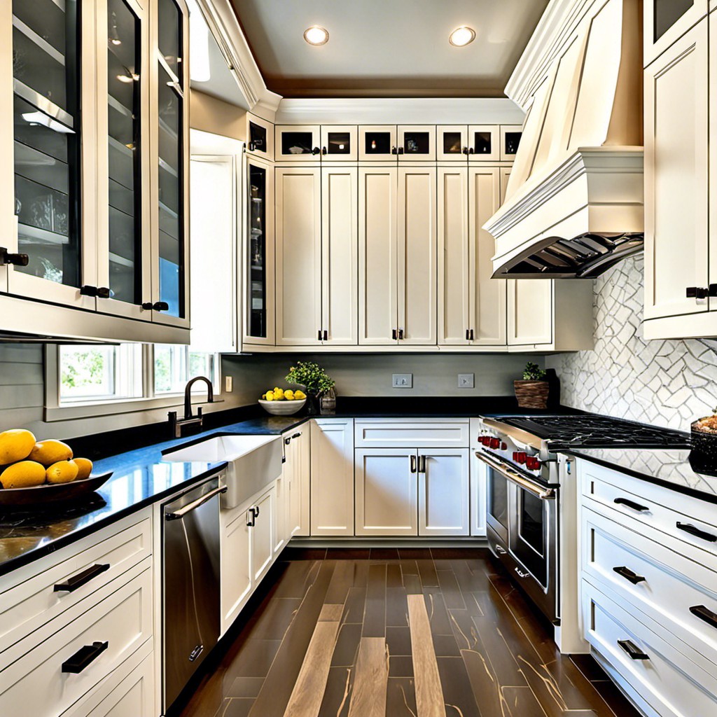 cabinetry with inlays and overlay patterns