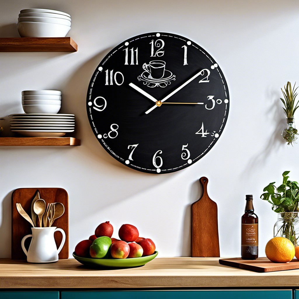 chalkboard wall clock