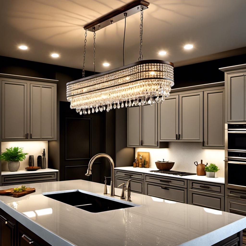 chandelier for kitchen decor