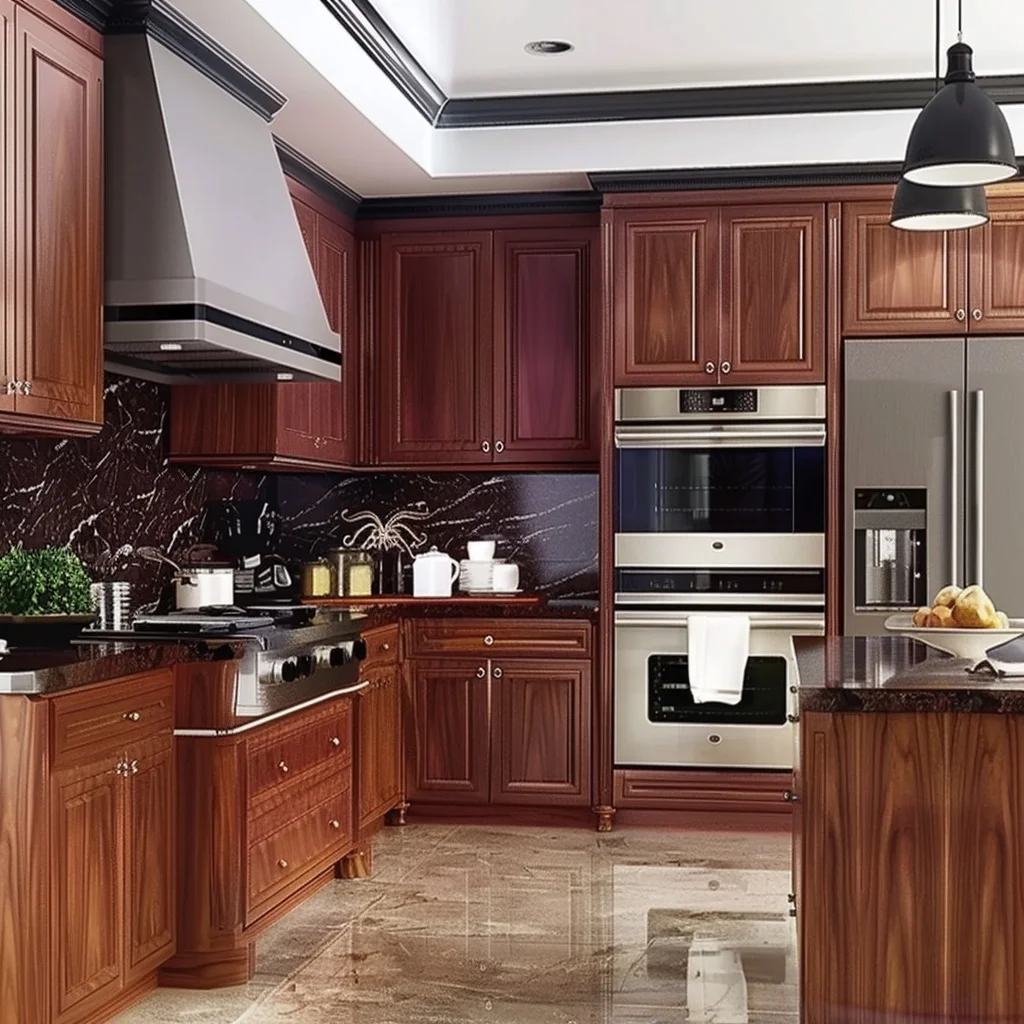 cherry wood cabinets