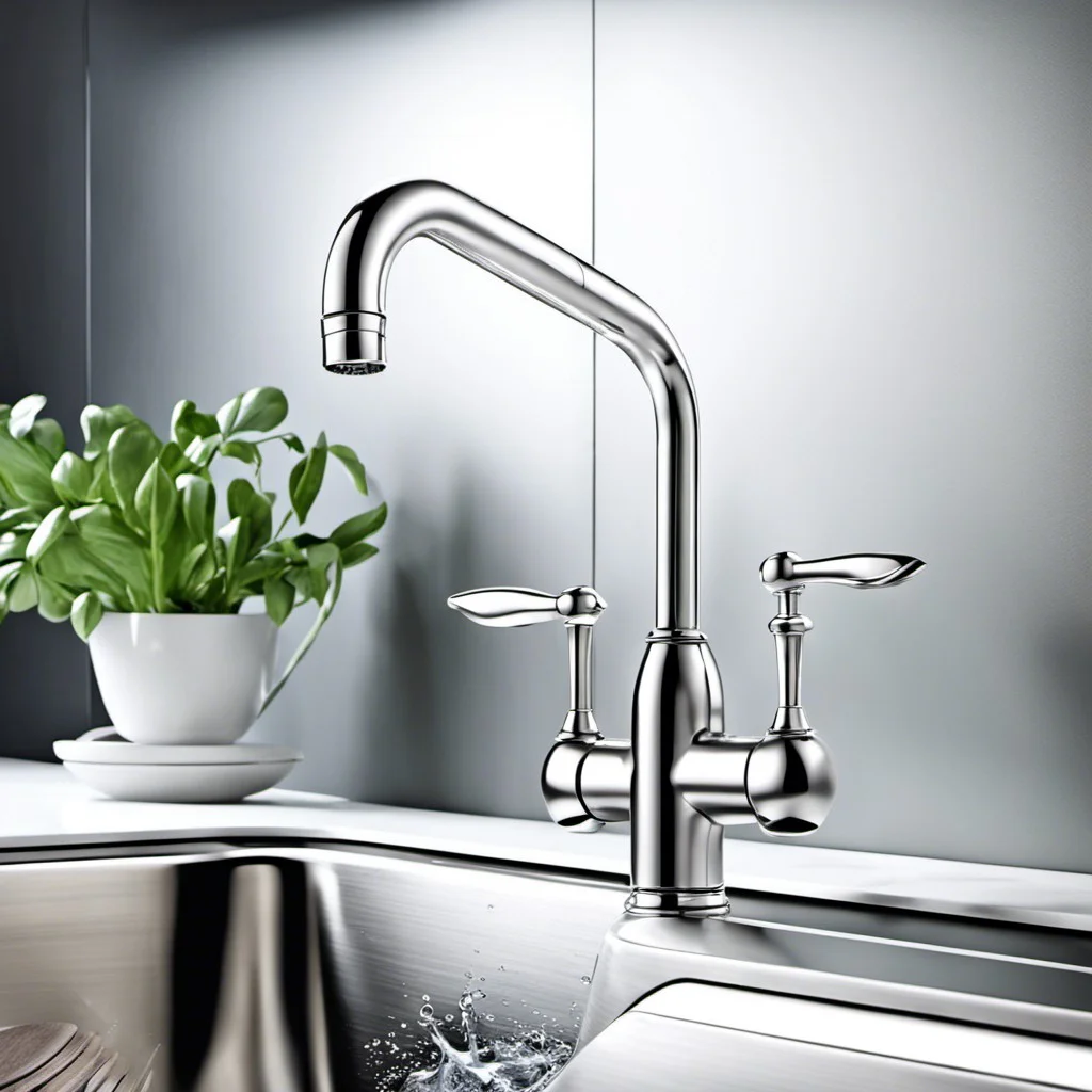 classic silver faucet with swivel spout