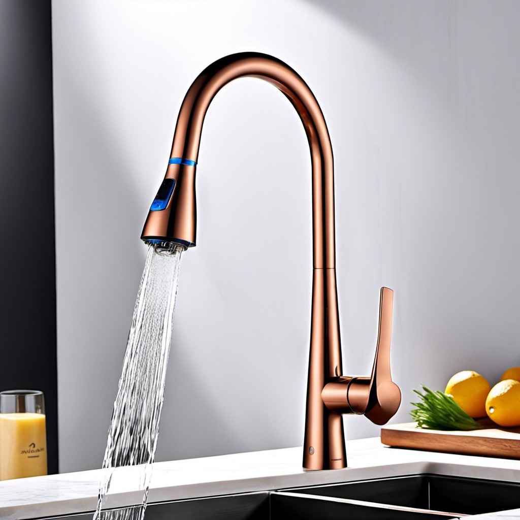 cone shaped copper pullout faucet
