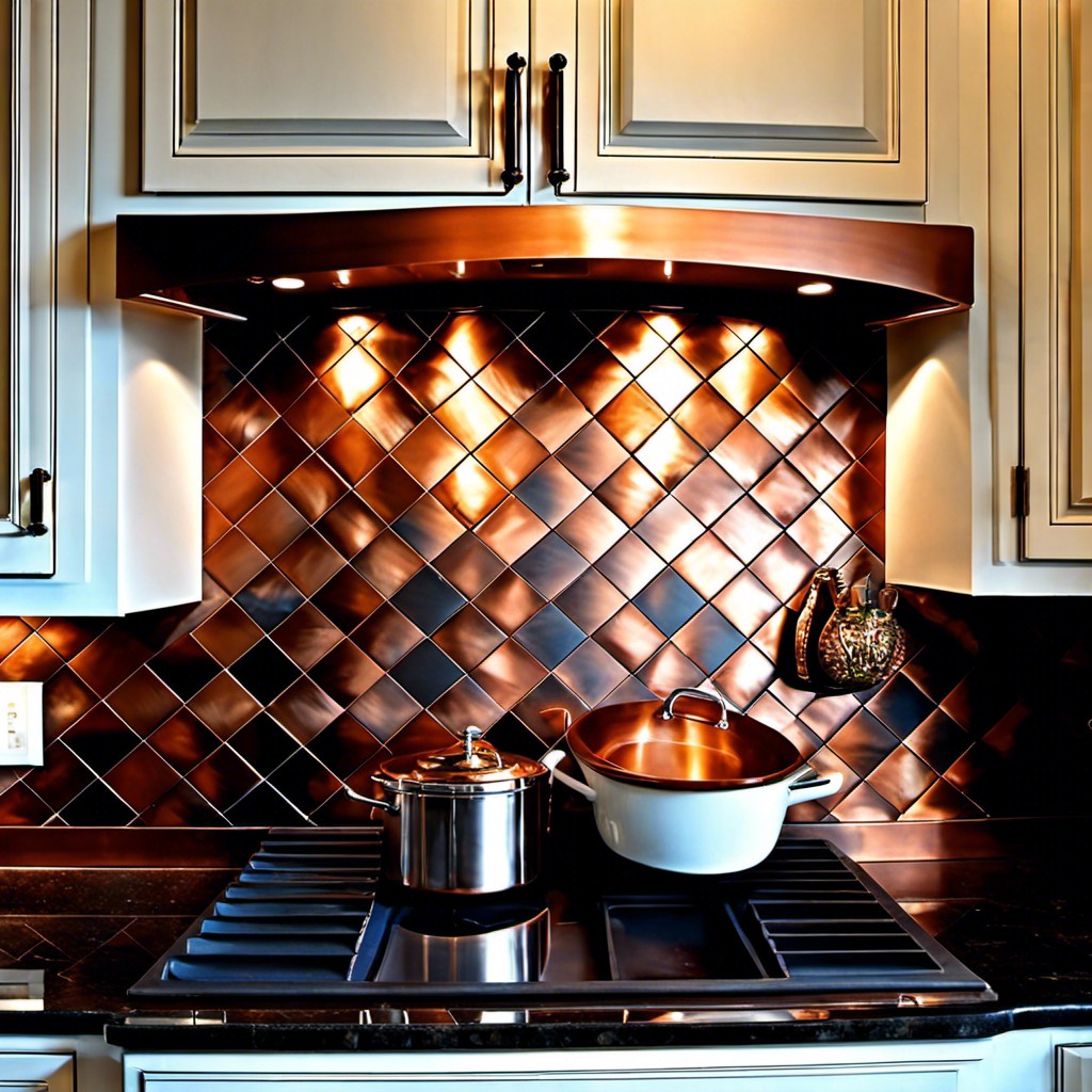 copper ceramic tiles