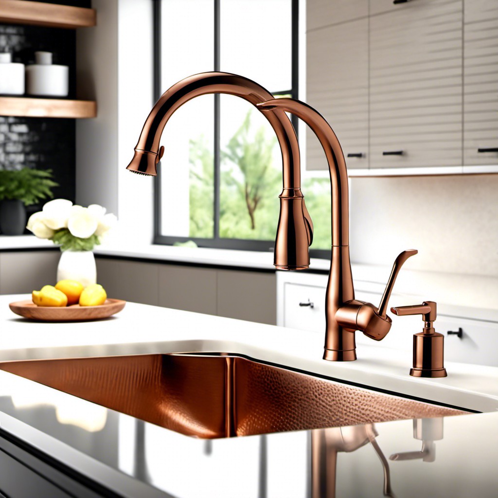 copper farmhouse style faucet