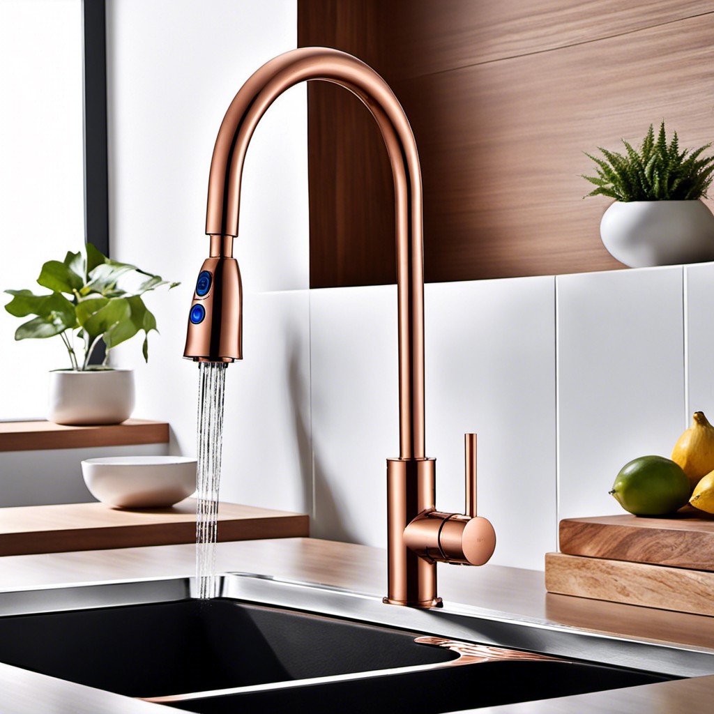 copper touchless faucet