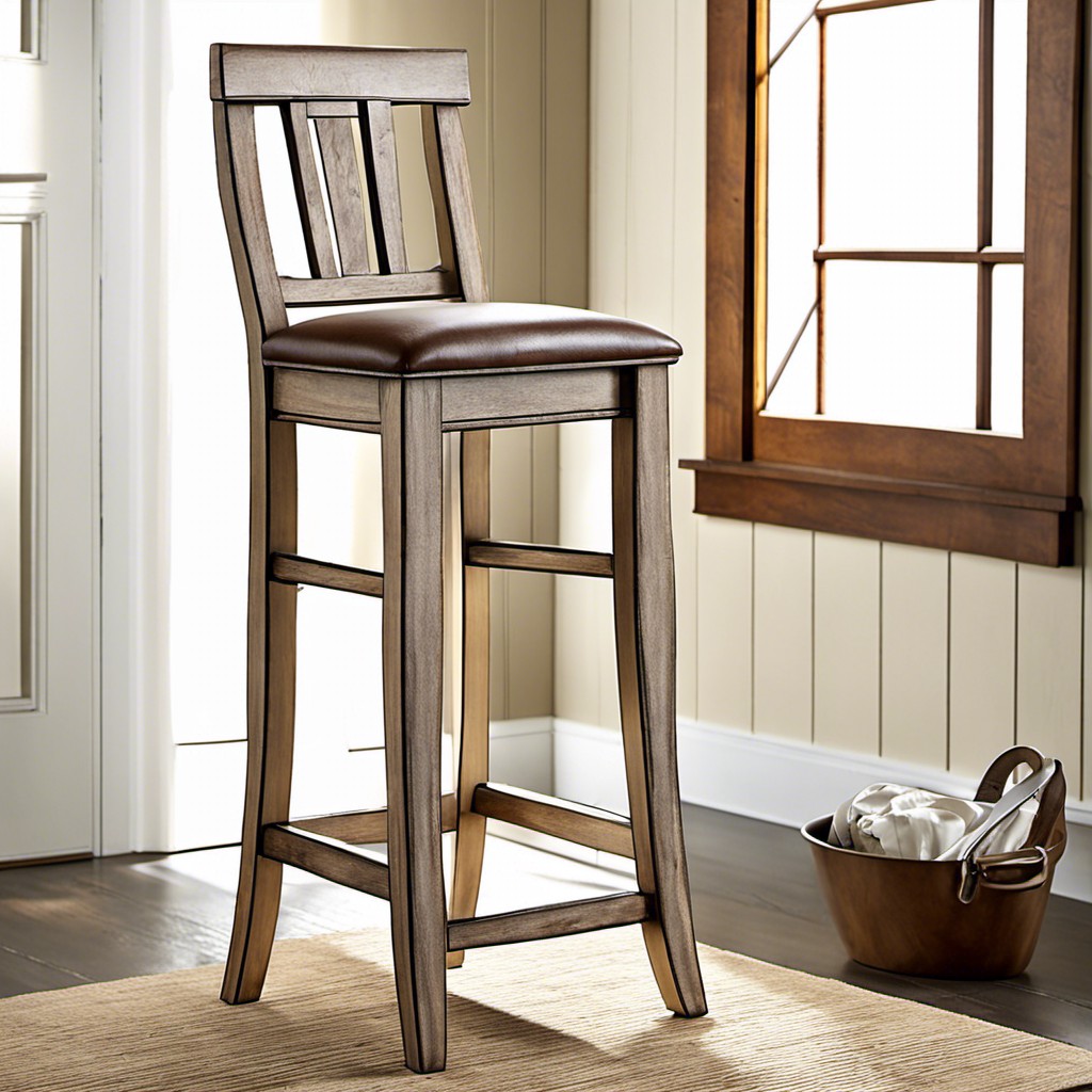 distressed finish stool