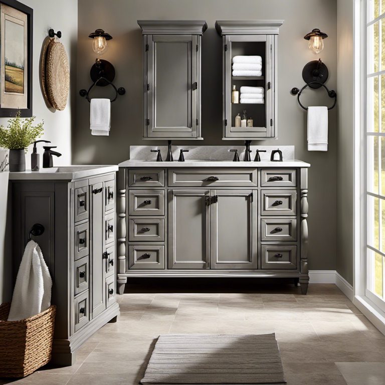 20 Unique Gray Bathroom Cabinets Ideas: Stylish Choices for Your Home ...