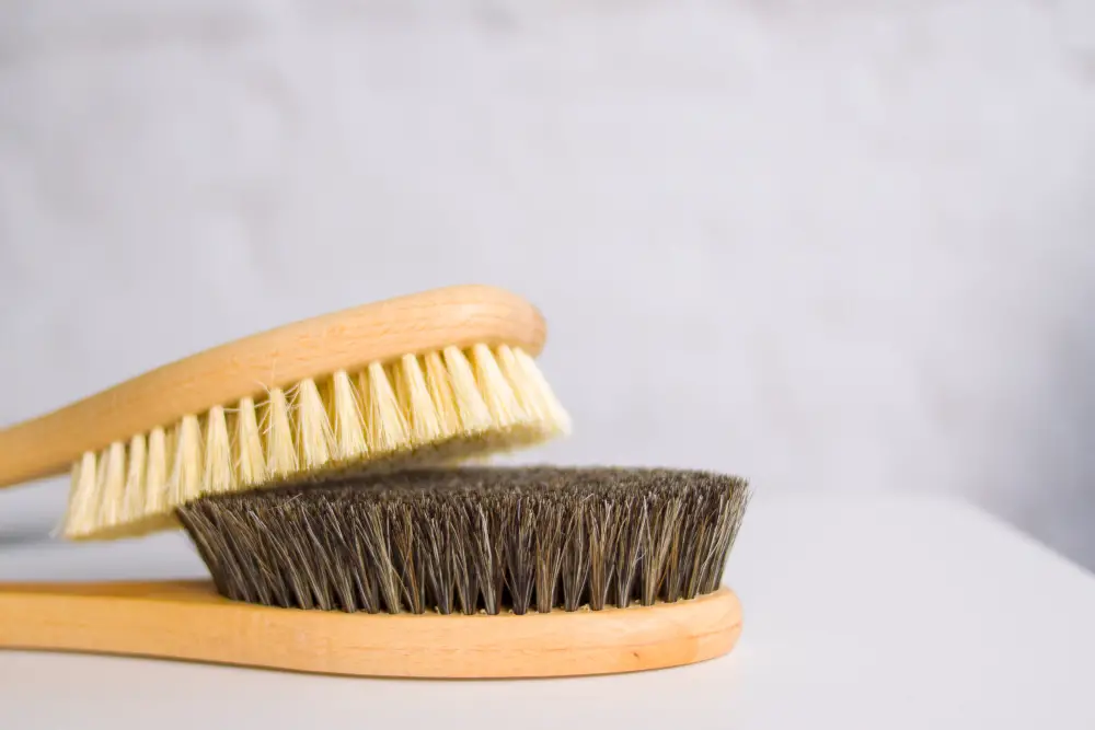 eco wooden soft-bristled brush for cleaning